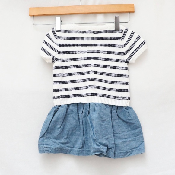 Set of 2 Baby Gap tops 1 Joe Fresh dress baby girl infant 12-18 toddler striped - Picture 12 of 13